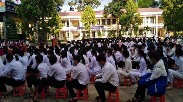 Công tác tuyên truyền phổ biến, giáo dục pháp luật tháng 4/2022 của Trường THPT Lộc Hiệp